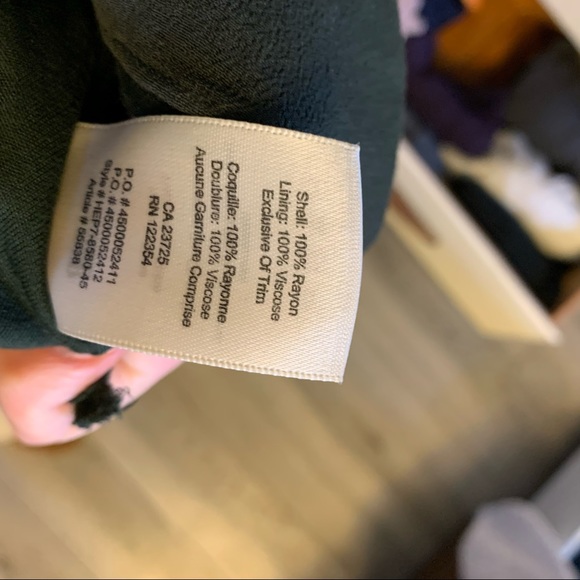 Wilfred Vivienne Slip Dress - dark olive green- size small - Picture 8 of 9